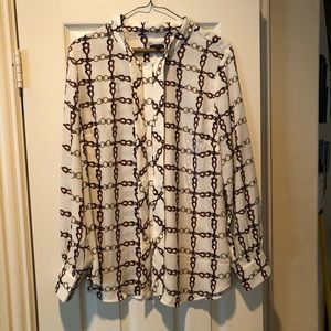 Talbots Sz M long sleeve shirt.